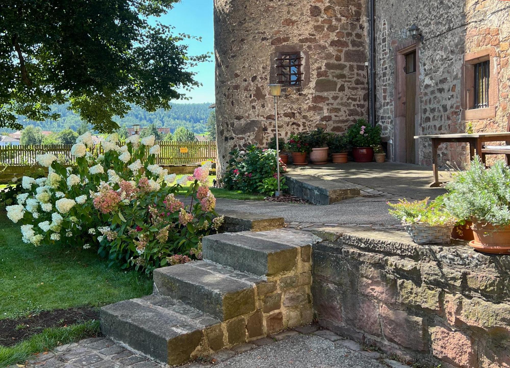 Graefin Amalia - Elegantes Apartment In Der Historischen Hinterburg In Schlitz, 2 Schlafzimmer, Mit Garten, Nahe Fulda Und Bad Hersfeld מראה חיצוני תמונה